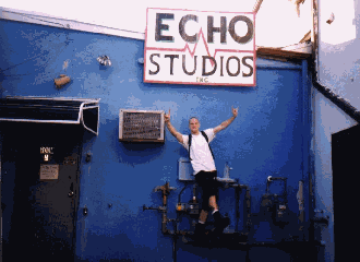 Rick in front of Echo Studios.